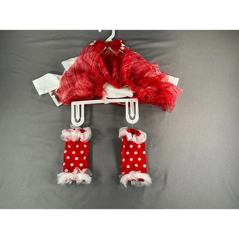 NWT Baby Essentials Santa's Little Princess 4-Piece Christmas Set 3M